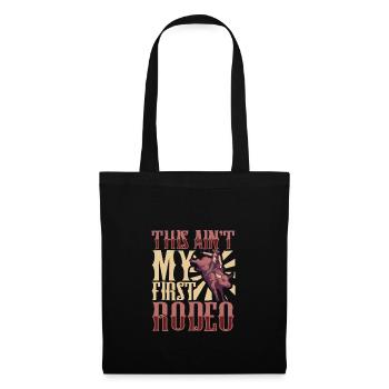 Cowboy Barn Bull Rider Rodeo Country Western - Tote Bag - black - Front