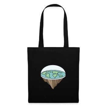 Flat Earth Theory Flat Earth Army Earth - Stoffbeutel - Schwarz - Vorne