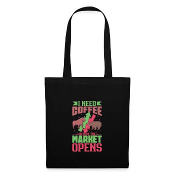 Trader Bourse Trader Forex Trading Investisseur - Sac en tissu - noir - Devant