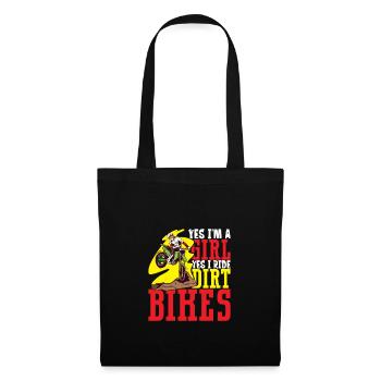 Dirt Bike Dirt Bike Riding Motocross Dirt Biking - Sac en tissu - noir - Devant