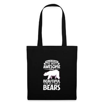 Polar Bear Global Warming Artic Seal hunting Ursus - Tote Bag - black - Front