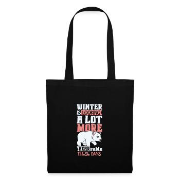 Polar Bear Global Warming Artic Seal hunting Ursus - Tote Bag - black - Front