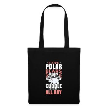 Polar Bear Global Warming Artic Seal hunting Ursus - Tote Bag - black - Front