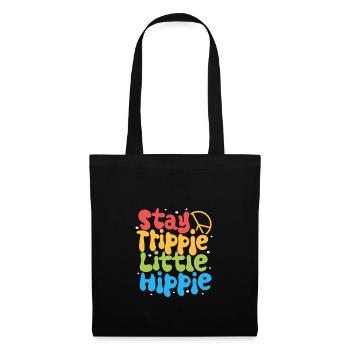 Hippie Lifestyle Flower Power Free Spirit Harmony - Stoffbeutel - Schwarz - Vorne