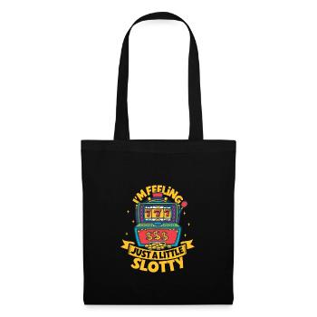 Poker Casino Joueur de Poker Jeu Roulette Cadeau - Sac en tissu - noir - Devant