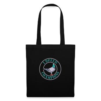 Pigeon Pigeon Racing Colombophile Pigeonnier Gardien de pigeons - Sac en tissu - noir - Devant