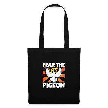 Pigeon Pigeon Racing Colombophile Pigeonnier Gardien de pigeons - Sac en tissu - noir - Devant