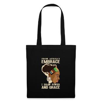 Afro Black Girl Pride Afro Girl Afrocentric - Tote Bag - black - Front