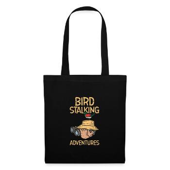 Bird Watching Birding Binoculars Avian Feathered - Stoffbeutel - Schwarz - Vorne