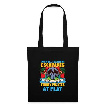 Funny Horror Pirate Pirate Ship Pirate Captain - Stoffbeutel - Schwarz - Vorne