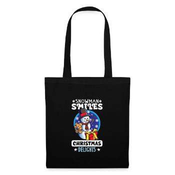 Funny Snowman Season Winter Christmas Snowman Joy - Tote Bag - black - Front