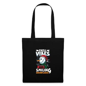 Funny Snowman Season Winter Christmas Snowman Joy - Tote Bag - black - Front