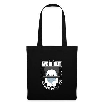 Bodybuilding Powerlifting Gewichtheben Fitness - Stoffbeutel - Schwarz - Vorne