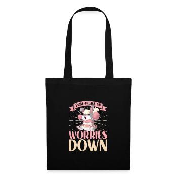 Tenue de pom-pom girl - Sac en tissu - noir - Devant