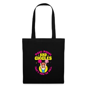 Tenue de pom-pom girl - Sac en tissu - noir - Devant