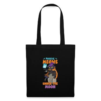 Cat Witch Occult Gothic Dark Satanic - Tote Bag - black - Front