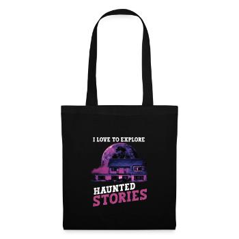 Horror Paranormal Haunted House Creepy Halloween - Tote Bag - black - Front