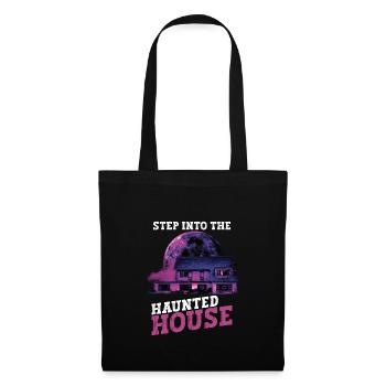 Horror Paranormales Spukhaus Gruseliges Halloween - Stoffbeutel - Schwarz - Vorne