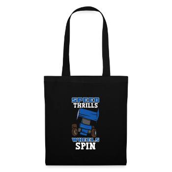 Sprint Car Mom Dirt Track Racing Race Day - Sac en tissu - noir - Devant