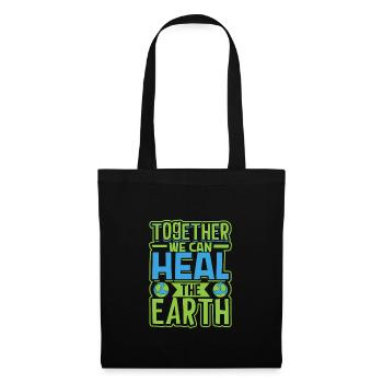 Changement climatique Environnement Jour de la Terre Planète - Sac en tissu - noir - Devant