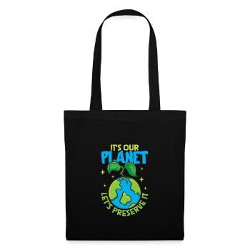 Changement climatique Environnement Jour de la Terre Planète - Sac en tissu - noir - Devant