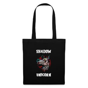 Licorne noire Licorne d’horreur Licorne de minuit - Sac en tissu - noir - Devant