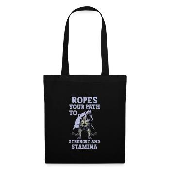 Cordes d'entraînement à la corde, cordes de combat, cadeaux de remise en forme - Sac en tissu - noir - Devant