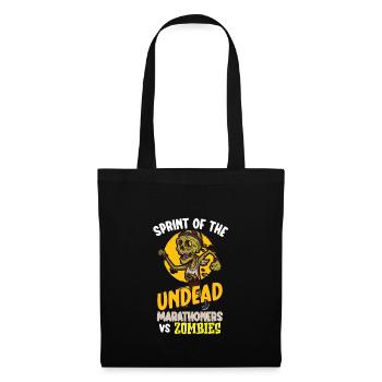Funny Horror Zombie Marathon Jogging Runner - Tote Bag - black - Front