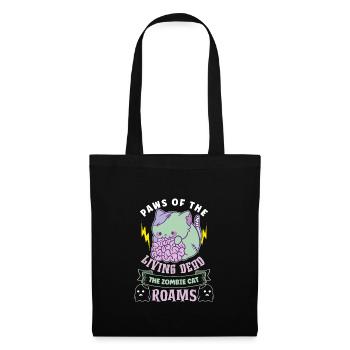 Zombie Cat Undead Kitty Horror Meow Creepy - Tote Bag - black - Front