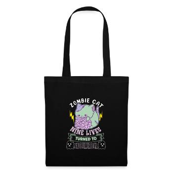 Zombie Cat Undead Kitty Horror Meow Creepy - Tote Bag - black - Front