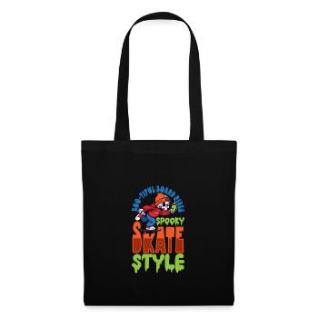 Horror Skateboarder Halloween Skateboard Gift - Tote Bag - black - Front