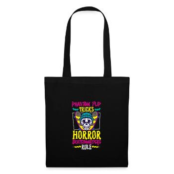 Horror Skateboarder Halloween Skateboard Cadeau - Sac en tissu - noir - Devant