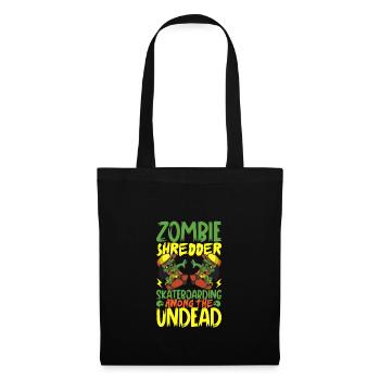 Horror Skateboarder Halloween Skateboard Gift - Tote Bag - black - Front