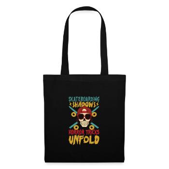Horror Skateboarder Halloween Skateboard Cadeau - Sac en tissu - noir - Devant