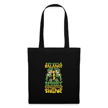 Horror Skateboarder Halloween Skateboard Cadeau - Sac en tissu - noir - Devant