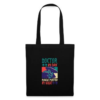 Creepy Halloween horror plague doctor - Tote Bag - black - Front