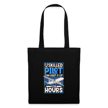 Pilot Aviation Airplane Airline Future Pilots - Tote Bag - black - Front