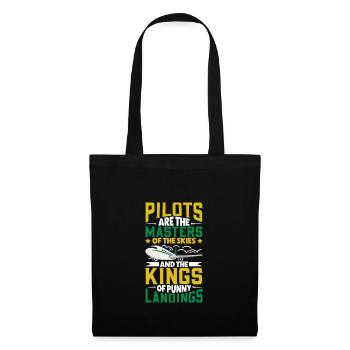 Pilot Aviation Airplane Airline Future Pilots - Tote Bag - black - Front