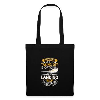 Pilot Aviation Airplane Airline Future Pilots - Tote Bag - black - Front