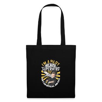 Pilot Aviation Airplane Airline Future Pilots - Tote Bag - black - Front