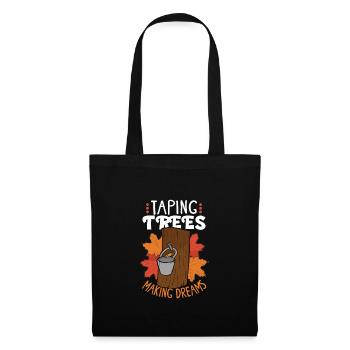 Maple syrup Canada tradition and cones - Tote Bag - black - Front