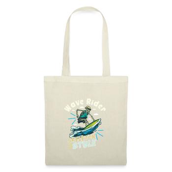 Drôle de surfeur, la plage de squelette Stoke Surf - Sac en tissu - nature - Devant