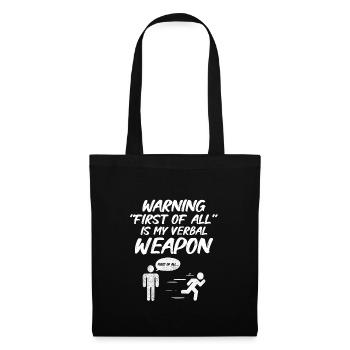 Debating Speech Debating Speaker Gift Idea - Tote Bag - black - Front