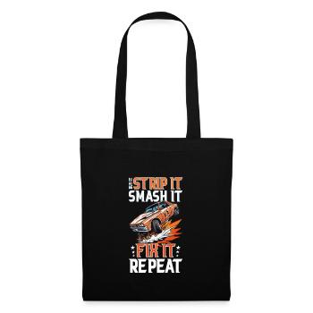 Derby de démonstration Derby de démolition Derby de démolition - Sac en tissu - noir - Devant