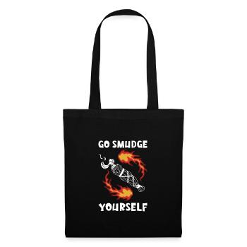 Smudge sage plume sorcellerie spirituelle méditer - Sac en tissu - noir - Devant