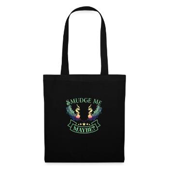 Smudge sage plume sorcellerie spirituelle méditer - Sac en tissu - noir - Devant
