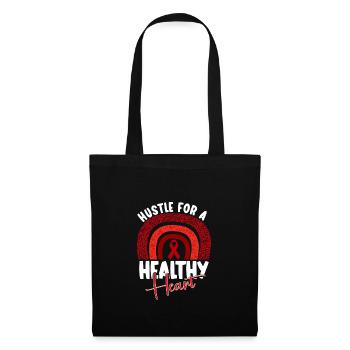 Healthy Heartbeat February Heart Awareness - Tote Bag - black - Front
