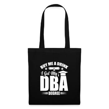 DBA Degree DBA Degree Docteur en commerce - Sac en tissu - noir - Devant