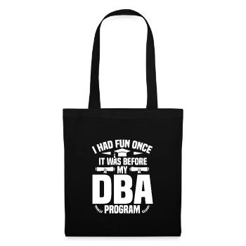 DBA Degree DBA Degree Docteur en commerce - Sac en tissu - noir - Devant