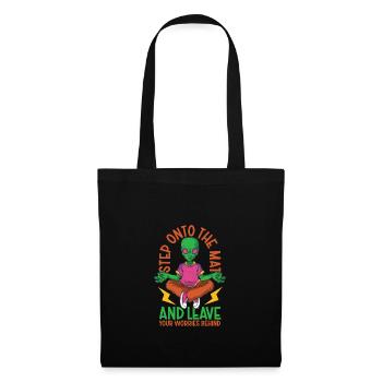 Yoga, Pleine conscience, Pratique, Méditation, Manifestation - Sac en tissu - noir - Devant